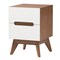 Baxton Studio Calypso MidCentury Modern TwoTone White and Walnut Brown Finished Wood 3Piece Storage Set 221-7504-7501-7502-ZORO - alternate 7